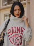 *COMING SOON* OU Sooners Campus Classic Gray Roll Neck Sweatshirt