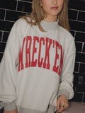 Texas Tech Tall Boy Gray Mock Neck Reversible Sweatshirt