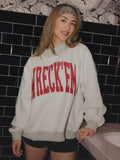 Texas Tech Tall Boy Gray Mock Neck Reversible Sweatshirt