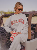 *COMING SOON* Nebraska Huskers Varsity Plaid Mock Neck Sweatshirt