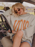 Tennessee Vols Tall Boy Gray Mock Neck Reversible Sweatshirt