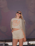 Tennessee Vols Campus Classic Off White Heavyweight Cropped Tee