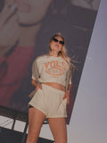 Tennessee Vols Campus Classic Off White Heavyweight Cropped Tee