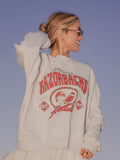 Arkansas Razorbacks Gridiron Weekend Edit Ash Gray Mock Neck Sweatshirt