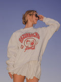 Arkansas Razorbacks Gridiron Weekend Edit Ash Gray Mock Neck Sweatshirt