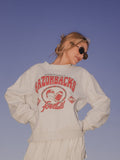 Arkansas Razorbacks Gridiron Weekend Edit Ash Gray Mock Neck Sweatshirt