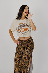 Willie Nelson Long Live Willie & The Texas Longhorns Off White Thrifted Tee