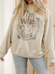 The Who Pastels Sand Thrifted Sweatshirt