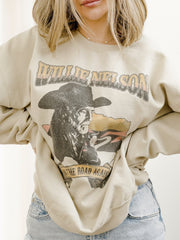 Willie Nelson Desert Texas Sand Thrifted Sweatshirt