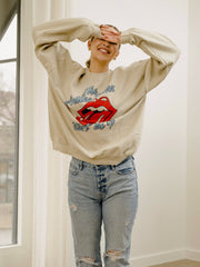 Rolling Stones Start Me Up Sand Thrifted Sweatshirt