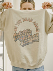 Willie Nelson OTR Metal Sand Thrifted Sweatshirt