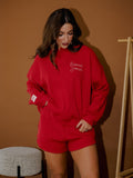 *COMING SOON* OU Sooners Stitched Red Signature Waffle Top