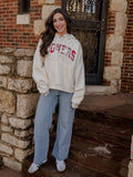 *COMING SOON* OU Sooners Varsity Plaid Off White Hoodie