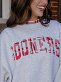*COMING SOON* OU Sooners Varsity Plaid Mock Neck Sweatshirt
