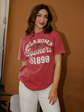 OU Sooners Football Icon Crimson CC Tee