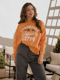 Tennessee Vols Football Icon Orange Oversized Crew Hi-Dive Sweatshirt