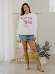 Mississippi State Bulldogs Rah Rah White Sweatshirt