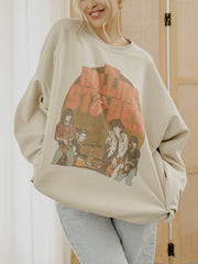 Rolling Stones Stage Circle Sand Thrifted Sweatshirt