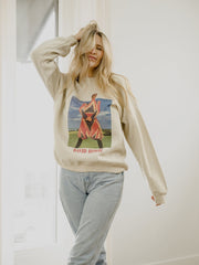 David Bowie Earthling Sand Thrifted Sweatshirt