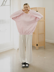 LivyLu Blank Thrifted Pink Sweatshirt