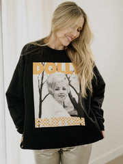 Dolly Parton Tennessee Checkerboard Black Sweatshirt