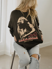 Janis Joplin Madison Square Garden Smoke Hi-Dive Oversized Crew Sweatshirt