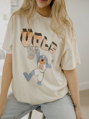 Vols Basketball Mascot Dunk Off White Thrifted Tee