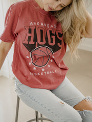 Arkansas Razorbacks Basketball Pro Cardinal Tee