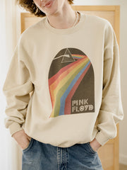 Pink Floyd Dark Side of the Moon Sand Thrifted Sweatshirt