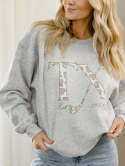 TX Palace Rose Ash Thrifted Sweatshirt