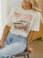 Pink Floyd Essex Off White Cropped Tee