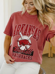 Arkansas Razorbacks Baseball Cardinal Tee
