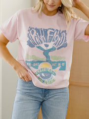 Pink Floyd Pepperland Pink Thrifted Distressed Tee