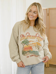 The Beach Boys In Concert Sand Thrifted Sweatshirt