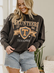 Tennessee Vols Pep Rally Black Oversized Crew Hi-Dive Sweatshirt