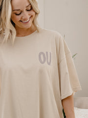 OU Sooners Version Off White One Size Tee
