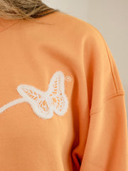 Dolly Parton Tinsel Orange Hi-Dive Oversized Crew Sweatshirt