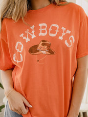 OSU Cowboys Hat Orange Thrifted Tee