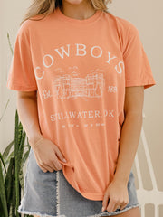 OSU Cowboys Stadium Coordinates Orange Tee