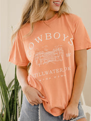 OSU Cowboys Stadium Coordinates Orange Tee