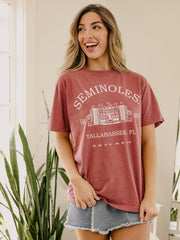 FSU Seminoles Stadium Coordinates Maroon Tee