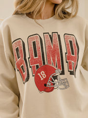 Bama Helmet Fade Sand Thrifted Sweatshirt