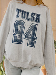 TU Golden Hurricane Player Ash Gray Thrifted Sweatshirt