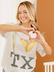 I Heart Tacos TX White Tee