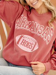 Arkansas Razorbacks Wonka Football Cardinal Sweatshirt