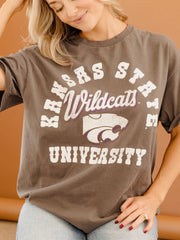 KSU Wildcats Draft Charcoal Thrifted Tee