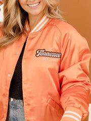 Tennessee Vols Orange Embroidered Satin Jacket