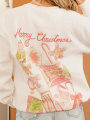 Christmas Memorabilia White Sweatshirt