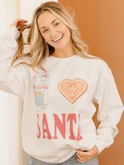 I Heart Santa White Sweatshirt