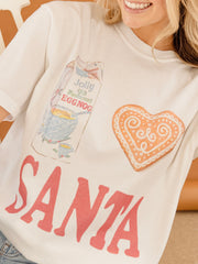 I Heart Santa White Tee